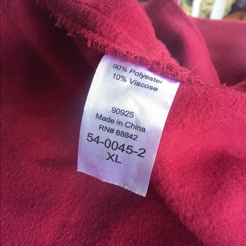 Hooded Poncho  Raspberry - Picture 3 of 3